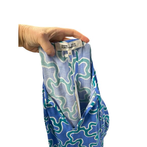Diane Von Furstenberg Drogo Printed Woven Maxi Dress - Picture 9 of 10